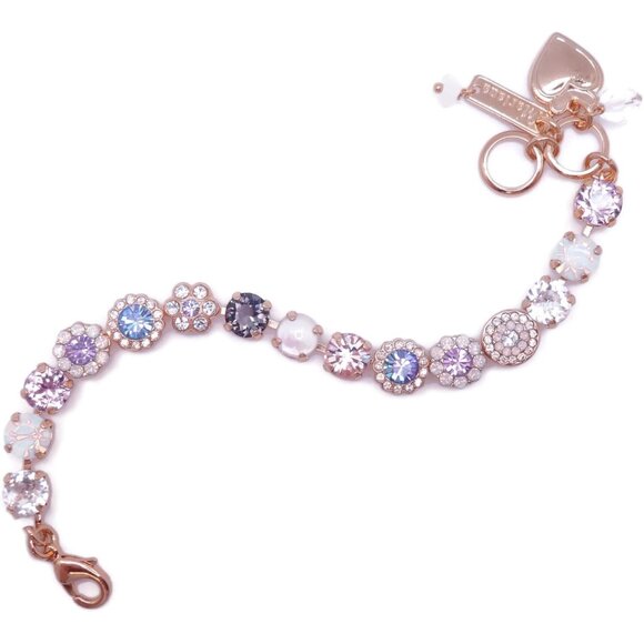 Mariana Ice Queen Gold Bracelet in White Grey Vitrail Light Mix Mosaic M1154 NWT - Picture 3 of 4